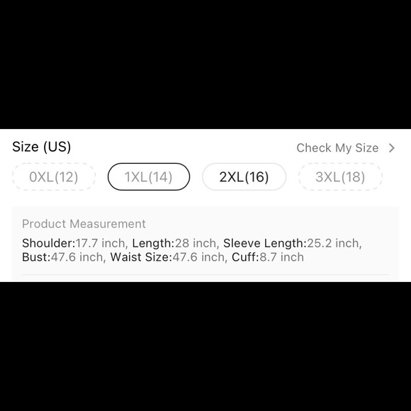 Plus - Long Sleeve Crisscross V Neck Blouse - 1X - Picture 6 of 7